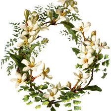 Схема вышивки «венок из цветов»