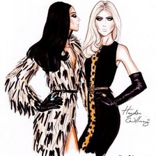 Схема вышивки «Мода»