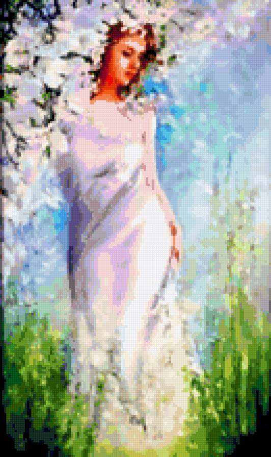 Девушка - весна - красота, женщина - предпросмотр