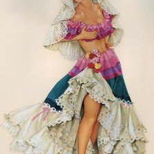 Схема вышивки «женская красота»