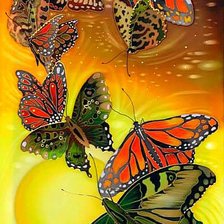 Схема вышивки «Полет бабочек»