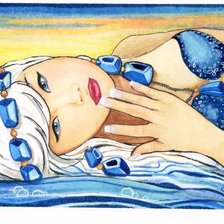 Схема вышивки «девушка»