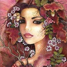 Схема вышивки «девушка»