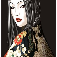 Схема вышивки «девушка»