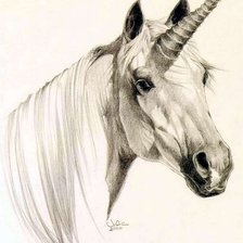 Схема вышивки «Единорог»