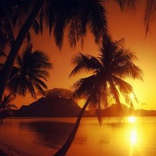 Схема вышивки «закат»