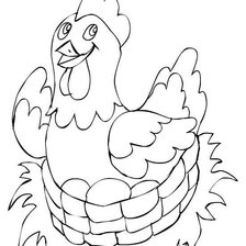 Схема вышивки «курочка3»