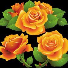 Схема вышивки «подушка "розы"»