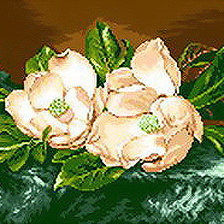 Схема вышивки «прекрасная магнолия»