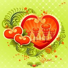 Схема вышивки «подушка "love"»