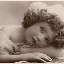 девочка ретро