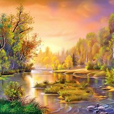 Схема вышивки «осенняя пора»