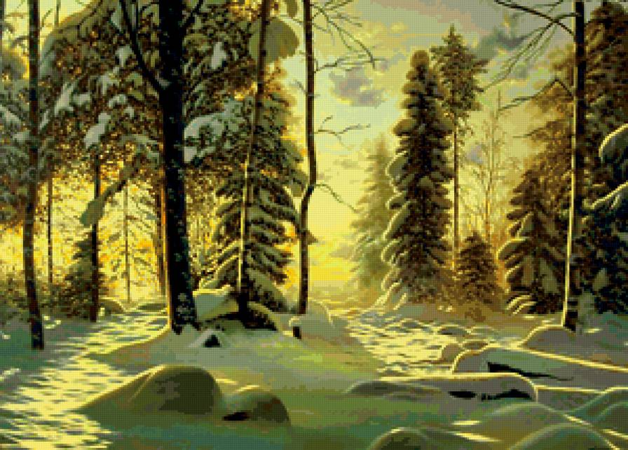 мороз и солнце - день чудесный - пейзаж - предпросмотр