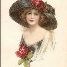 Схема вышивки «серия женский образ»