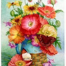 Схема вышивки «Букет»