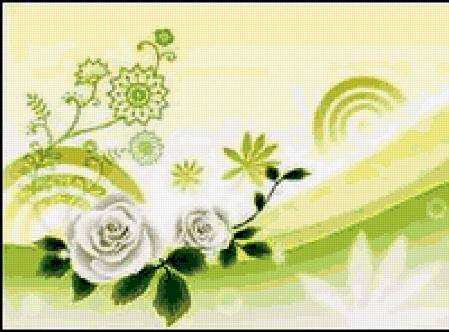 УЗОР - орнамент, цветы, подушка, узор - предпросмотр