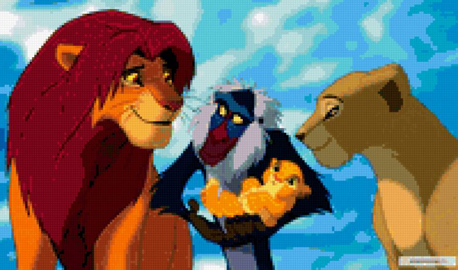 король лев - детское, животные, мультяшки - предпросмотр