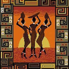 Схема вышивки «африка»