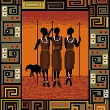 Схема вышивки «африка1»