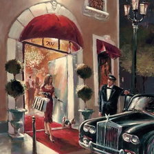 Схема вышивки «дама»