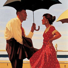 двое с зонтом