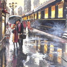 Схема вышивки «на перроне»