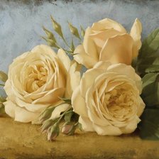 Схема вышивки «желтые розы»