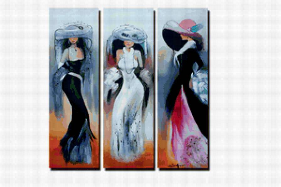 три грации (триптих) - картина - предпросмотр