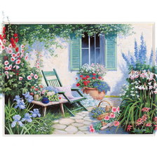 Схема вышивки «летний пейзаж»