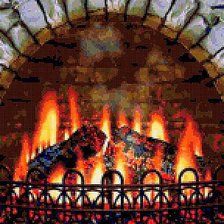 Схема вышивки «Камин»