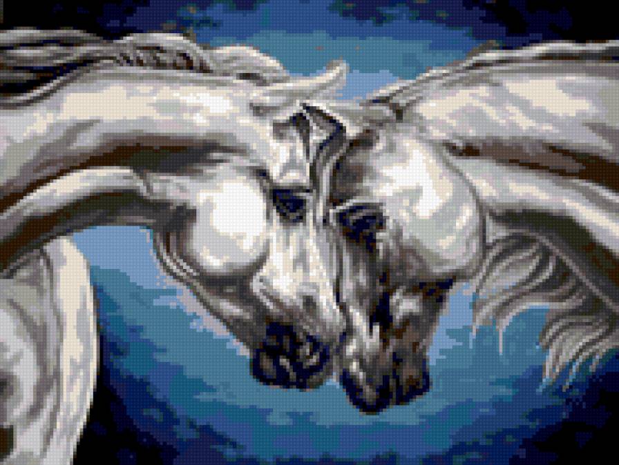 Лошади - двое, любовь, лошади - предпросмотр