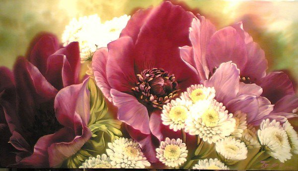 картина - цветы - оригинал