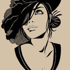 Схема вышивки «Леди»