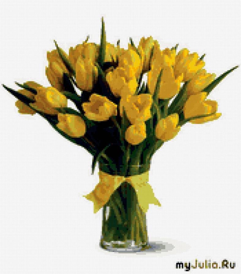 тюльпаны - букеты, цветы - предпросмотр