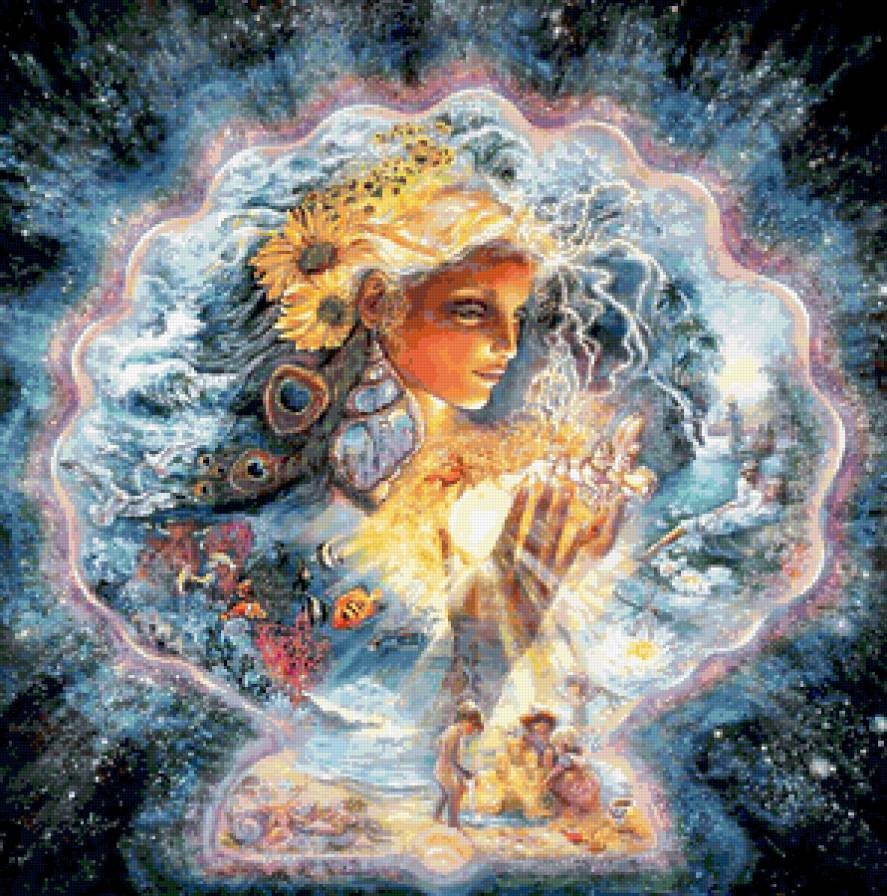 Сияние - пейзаж, девушка, сказка - предпросмотр