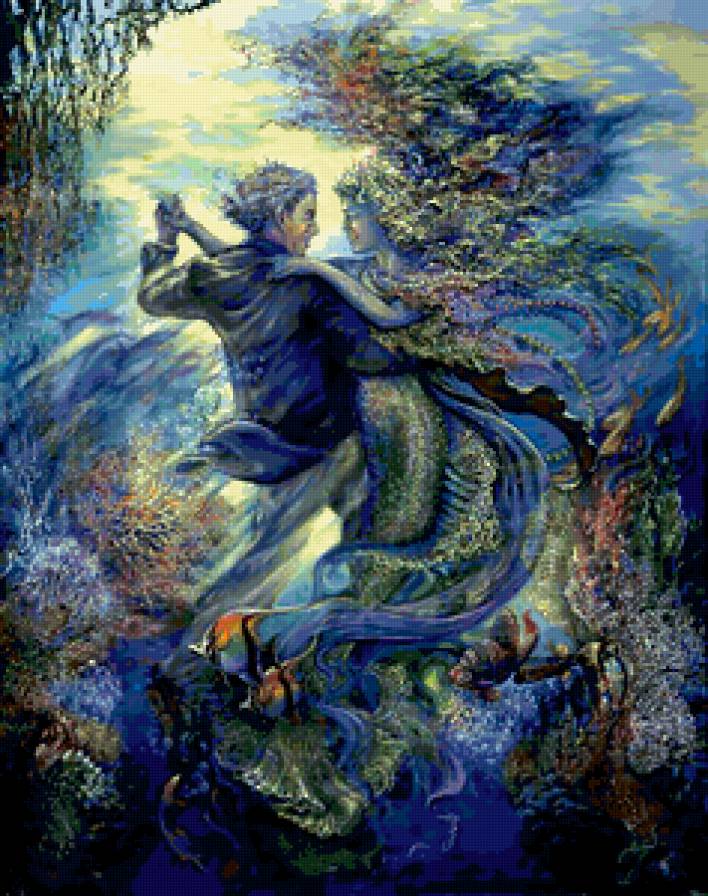 Танец - двое, сказка, девушка, пейзаж, пара, люди, мужчина - предпросмотр