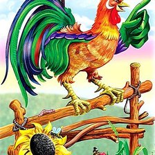 Схема вышивки «Петушок»