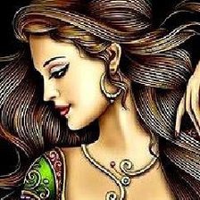 Схема вышивки «Красивая женщина»