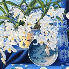 Схема вышивки «Прекрасные орхидеи»