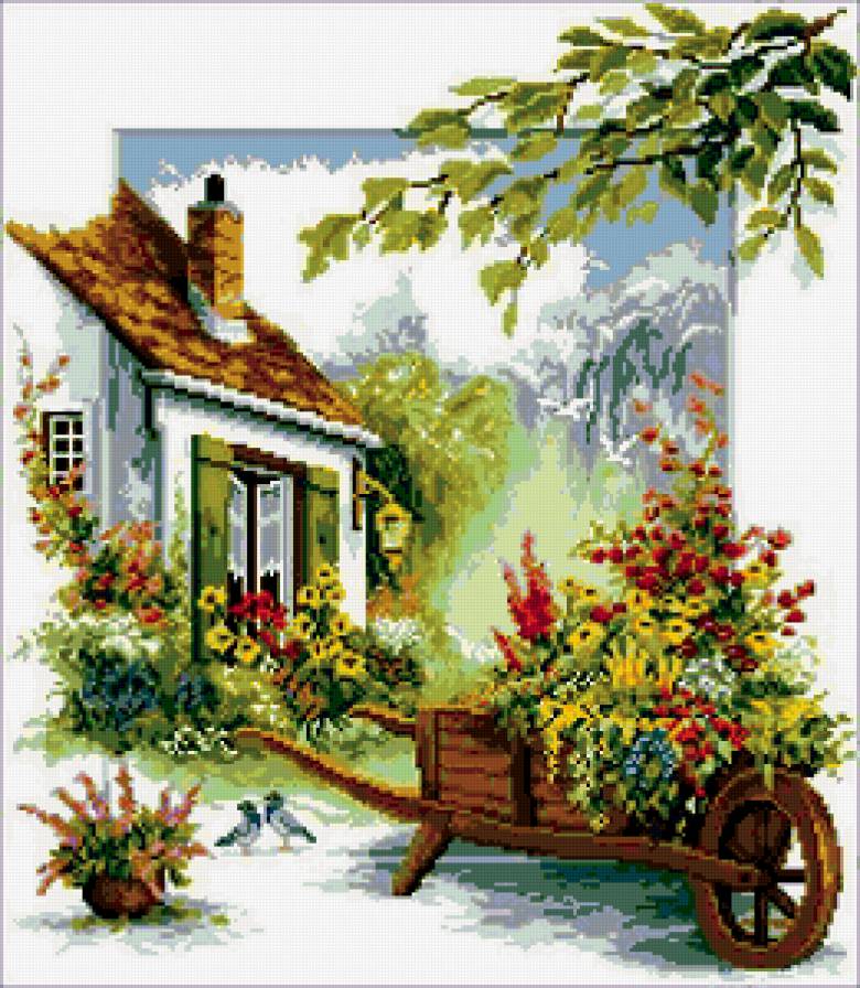 домик - картина - предпросмотр