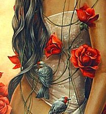 Схема вышивки «Темнокожая девушка»