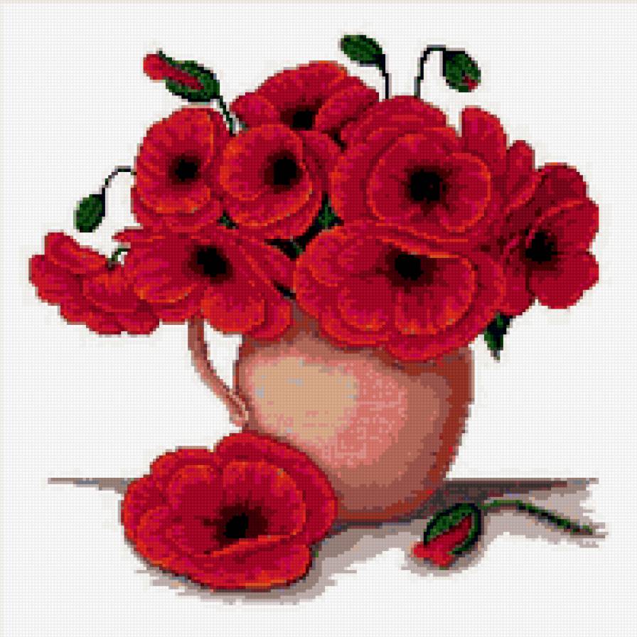 Букет маков - букет, маки, цветы - предпросмотр