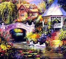 Схема вышивки «сказочный домик»