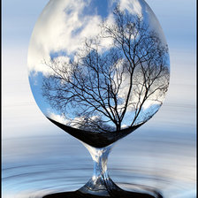 Схема вышивки «пейзаж в бокале»