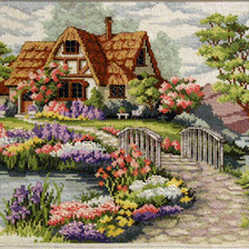 Схема вышивки «Домик»