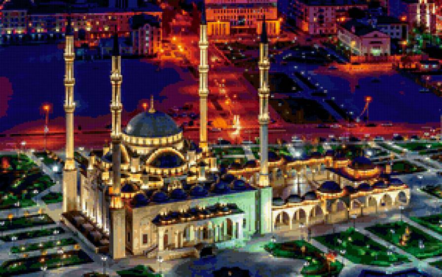 Мечеть в Грозном - религия, мечеть, ислам - предпросмотр