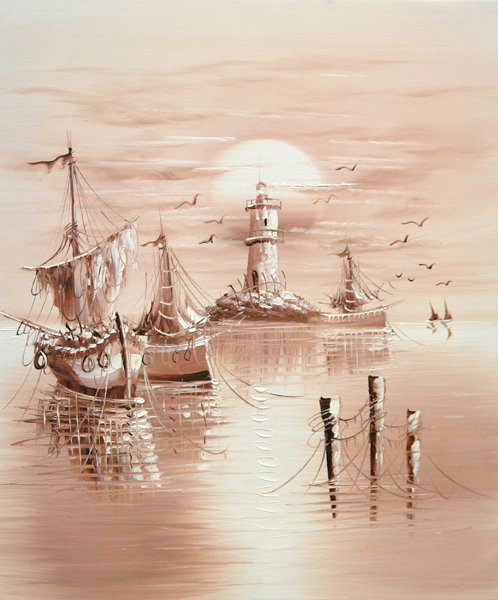 маяк - пейзаж - оригинал