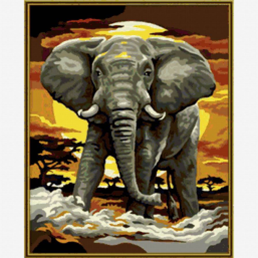 слон - животные - предпросмотр