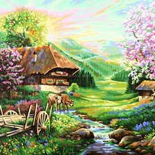 весна в горах