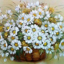 Схема вышивки «ромашки»